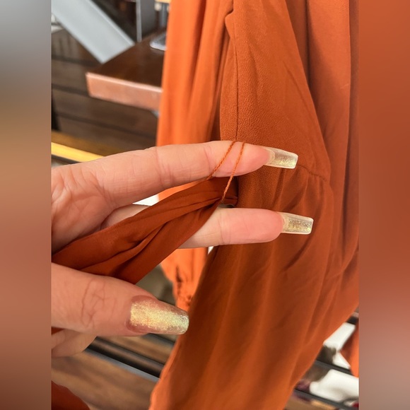 🧡Fashion Nova Rust Jumpsuit🧡 - Picture 5 of 7